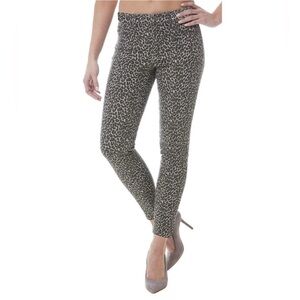 Nicole Miller Soho High Rise Skinny Leopard Cheetah Print Women's Jeans